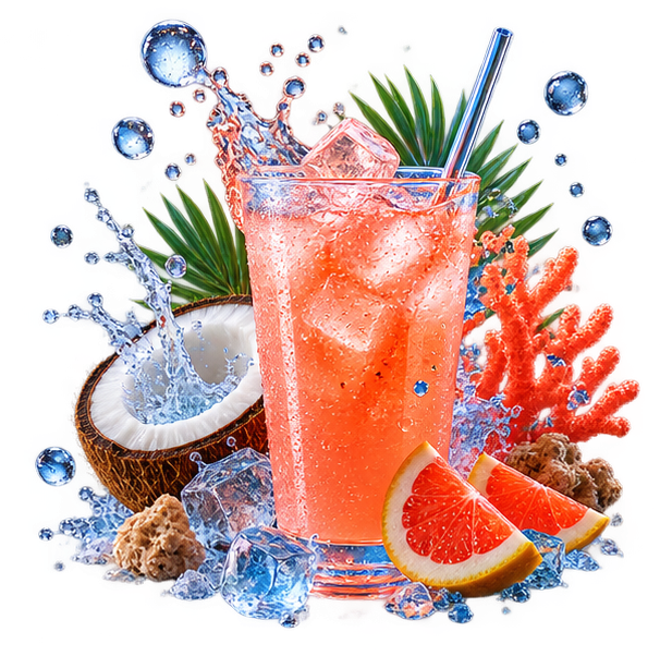 Miami Vice strawberry coconut amino drink
